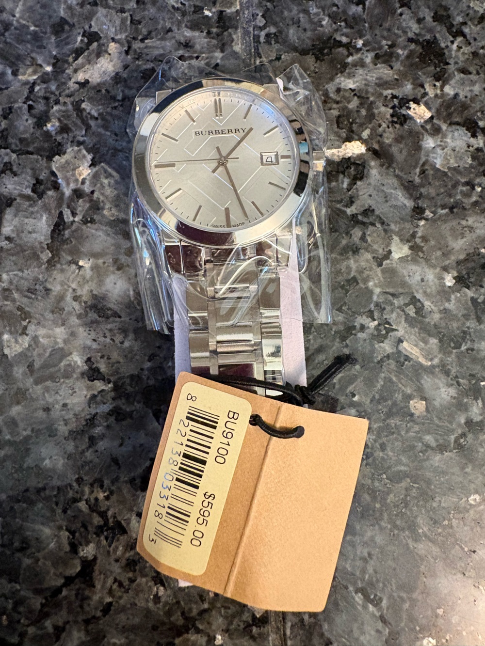 Burberry Silver Stainless Steel Bracelet Watch with Silver Dial